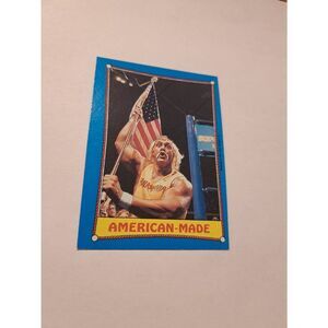 1987 Topps WWF Hulk Hogan #35 American Made Wrestling Trading Card Vintage